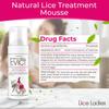 Lice Ladies All-in-One Kids Lice Treatment Kit  Complete 5pc Natural Lice Removal System - Eggs, Nits & Lice Clear - Include Mousse, Shampoo, Conditioner, Spray & Metal Nit Comb, Non-Toxic & Safe view 2