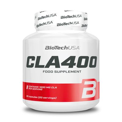 CLA 400 80 Capsules - huile de carthame (Carthamus Tinctorius) - BiotechUSA