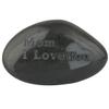 SUNYIK Black Engraved Inspirational Stone for Mother's Day-Mom,I Love You(1.5-2"),Pack of 1 view 2