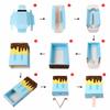 TanQiang 50 Pcs Ice Cream Shape Gift Boxes Women Wedding Party Candy Box Favor Box (Pink) view 2