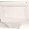 Titan Casket Elegant Orion Series Funeral Casket for Humans - Handcrafted Steel Casket, Luxurious White and Gold Finish & White Crepe Interior, 20-Gauge Steel Adult Size, Adjustable Bed, Gasket Seal view 4