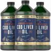 Carlyle Norwegian Cod Liver Oil | 16oz | Pack of 3 Bottles | Liquid Unflavored Fish Oil Supplement | Non-GMO, Gluten Free view 1