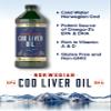 Carlyle Norwegian Cod Liver Oil | 16oz | Pack of 3 Bottles | Liquid Unflavored Fish Oil Supplement | Non-GMO, Gluten Free view 3