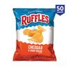 Ruffles Ridge Chips, Cheddar & Sour Cream, 50 Ounce view 1