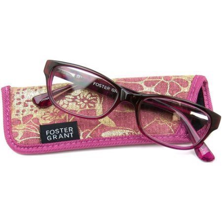+1.00 Foster Grant with FosterPure Advanced Lenses Women's Purple Reading Glasses
