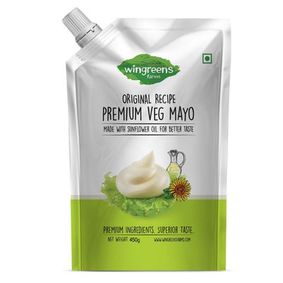 Wingreens Farms- Premium Veg Mayo (Pack of 1-450g)