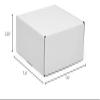 50ea - 7-1/2 X 7-1/2 X 3-1/4 White Corrugated Tuck Top Box view 2