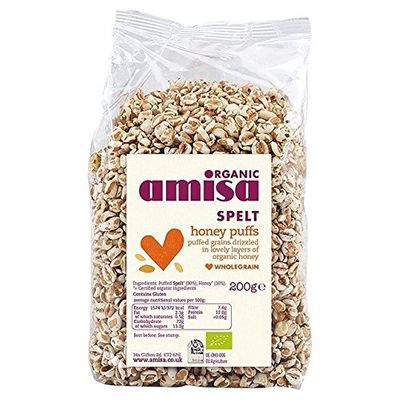 Amisa Organic Spelt Honey Puffs 200g