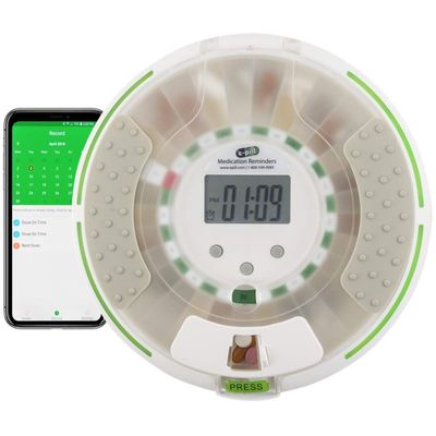 e-Pill MedSmart Voice Pro Automatic Pill Dispenser  Locked Bluetooth Medication Reminder with Voice Alerts  Pill Organizer for Seniors, Dementia, Alzheimers, Caregivers & Assisted Living