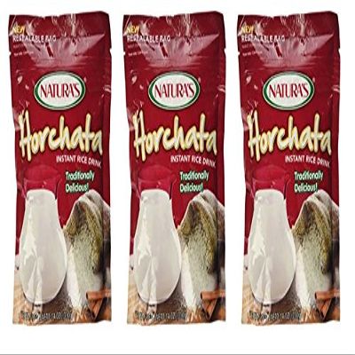 Natura's Horchata Instant Rice Drink 14 oz Packets (Pack of 3)