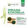 Allied Life Spirulina and Chlorella | Organic Chlorophyll Vegan Protein Powder Green Superfood Capsules | Natural Immune Support (3 Bottle Pack) view 2