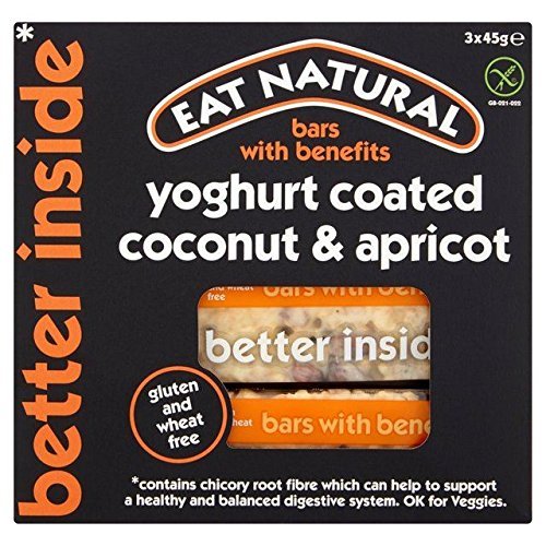 Eat Natural Gluten Free Coconut, Apricot, Yoghurt Bars 3 x 45g