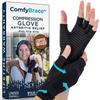 ComfyBrace Copper Infused Compression Arthritis Gloves for Hand & Finger Relief from pain/swelling caused by Rheumatoid Arthritis, Carpal Tunnel, Tendonitis and Poor Circulation, Fits Men & Women view 1