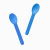[1,000 Count] Blue Heavy Duty Plastic Spoons - Bulk, Disposable, Dishwasher Safe, and Reusable Frozen Yogurt Ice Cream Spoons - Frozen Dessert Supplies view 2