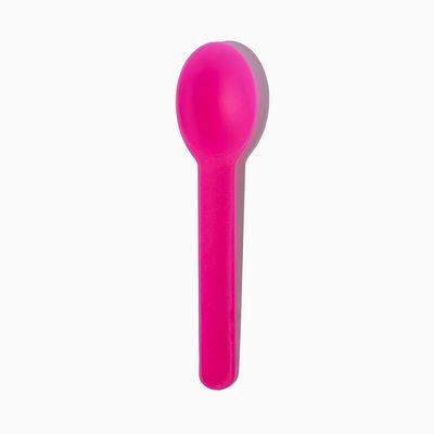 1000-Count Heavy Duty Plastic Ice Cream Spoons Pink Color | Dishwasher Safe & Reusable for Ice Cream, Yogurt | Frozen Dessert Supplies