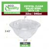 32oz Clear Disposable Salad Bowls with Lids (12 Pack) - Clear Plastic Disposable Salad Containers for Lunch To-Go, Salads, Fruits, Airtight, Leak Proof, Fresh, Meal Prep | Rose Bowl Container (32oz) view 3