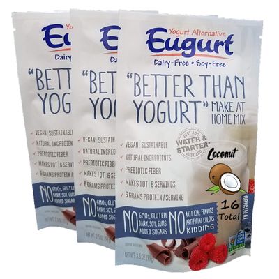 "Better Than Yogurt" Make At Home Mix (Dairy and Soy Free!) (Coconut, 16-Pack)
