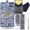 JANYUN Upgrade Version Eyeglass Repair Kit,1500 Pcs More Complete Glasses Screws Kit and Nose Pads with 6 Pcs Screwdrivers and 3 Pcs Tools for Glasses, Eyeglasses and Sunglasses Repair view 1