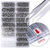 JANYUN Upgrade Version Eyeglass Repair Kit,1500 Pcs More Complete Glasses Screws Kit and Nose Pads with 6 Pcs Screwdrivers and 3 Pcs Tools for Glasses, Eyeglasses and Sunglasses Repair view 3