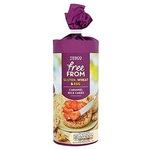 Tesco Free From Caramel Rice Cakes 165G