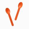 [1,000 Count] Orange Heavy Duty Plastic Spoons - Bulk, Disposable, Dishwasher Safe, and Reusable Frozen Yogurt Ice Cream Spoons - Frozen Dessert Supplies view 2