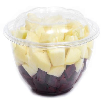 28oz Clear Disposable Salad Bowls with Lids (12 Pack) - Clear Plastic Disposable Salad Containers for Lunch To-Go, Salads, Fruits, Airtight, Leak Proof, Fresh, Meal Prep | Rose Bowl Container (28oz)