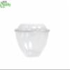 28oz Clear Disposable Salad Bowls with Lids (12 Pack) - Clear Plastic Disposable Salad Containers for Lunch To-Go, Salads, Fruits, Airtight, Leak Proof, Fresh, Meal Prep | Rose Bowl Container (28oz) view 3