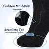 +MD Diabetic Socks for Men Women-6 Pairs Ankle Non-Binding Extra Wide, Seamless Circulator Socks for Edema 10-13 Black view 4