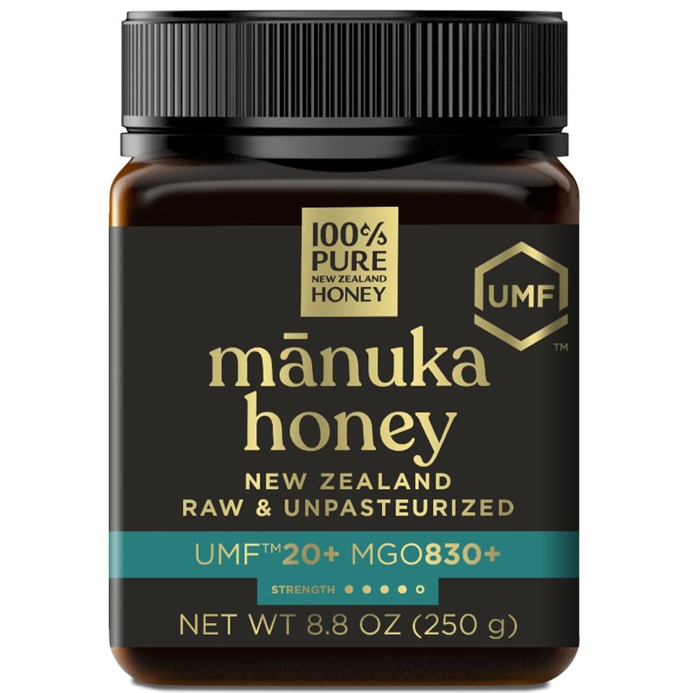 Manuka Honey UMF 20+ MGO 830+ 100% Pure New Zealand Raw & Unfiltered, Certified Award Winning, Silky Smooth Taste & Texture 8.8 Oz