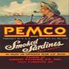 A can label for Remco brand smoke sardines Made in the USA they were packed in salad oil expressed from soy beans and had salt added The Sunset Packing co of West Pembroke Maine Poster Print by Unkn view 1