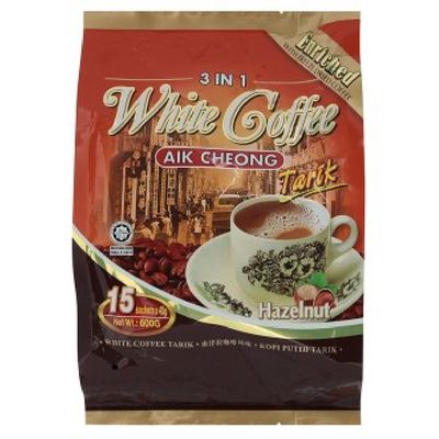 Aik Cheong 3 in 1 White Coffee 600g (Hazelnut, 6 Count)