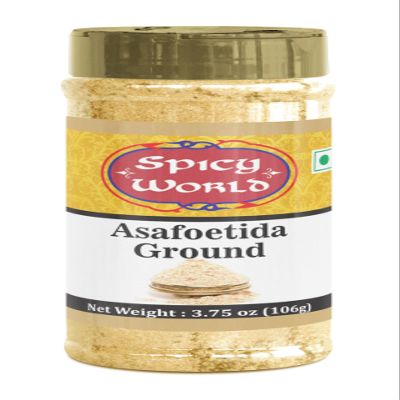 Asafoetida (Hing / Heeng) Ground Powder, 3.75 oz (106g) - All Natural & Non GMO - by Spicy World
