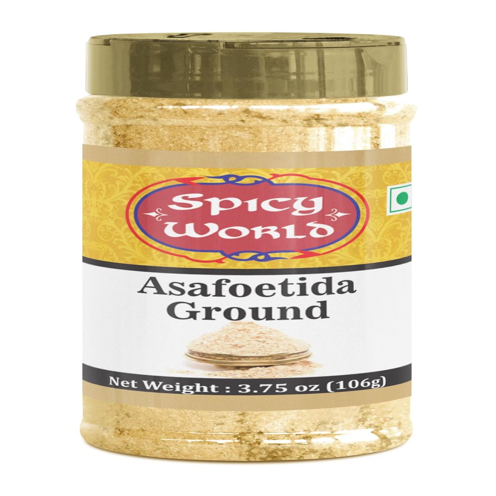 Asafoetida (Hing / Heeng) Ground Powder, 3.75 oz (106g) - All Natural & Non GMO - by Spicy World
