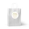 Andaz Press Personalized Out of Town Bags Round Circle Gift Labels Stickers, Welcome to Our Wedding Thanks for Traveling to Celebrate with Us, Faux Gold Glitter, 40-Pack, Custom Destination OOT view 3