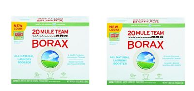 Borax 20 Mule Team Laundry Booster, Powder, 2 Packages(4 lbs)