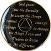 1-50 Year AA Medallion Black Tri-Plate Blue Sapphire Color Crystal Chip view 4