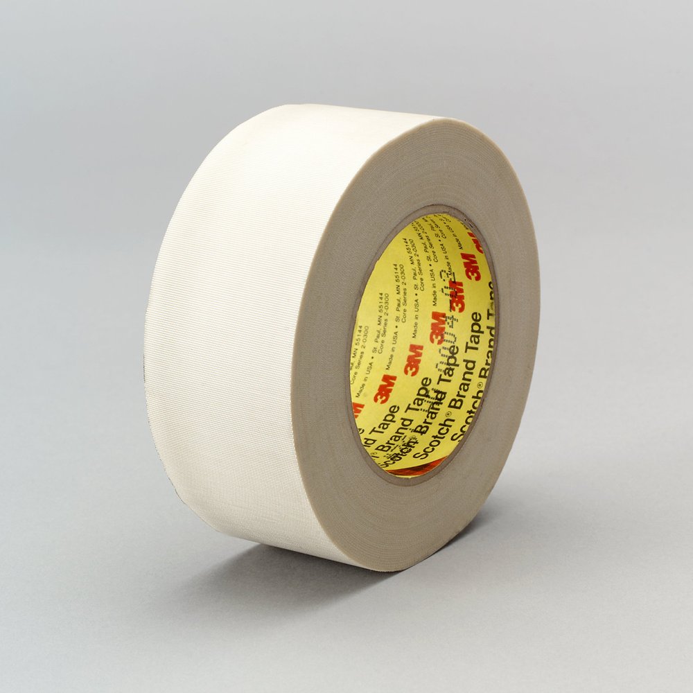 3M 94651-case Glass Cloth Tape Mini Case, 3/4 in x 60 yd 7.5 mil, 361, Glass Cloth, White (Pack of 12)