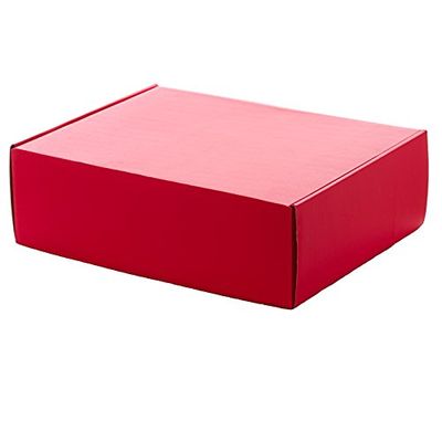 50ea - 10 X 8 X 4 Red Corrugated Tuck Top Box