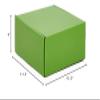 10ea - 15-1/8 X11-1/8 X4 Apple Green Corrugated Tuck Top Box-Pk view 2