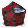 2 1/2" X 10 Yards Red/Green Tartan Plaid Fbrc Wired Ribbon Christmas view 1