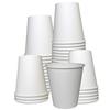 12oz White Paper Coffee Cups - (50 Count) by EcoQuality - Disposable Coffee Cups - Hot Drink, Tea, Coffee, Cappuccino, Hot Chocolate view 1
