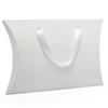 100ea - 9-5/8 X 2-3/4 X 10-3/4 White Pillow Box W/Ribbon Hndl view 1