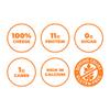 Moon Cheese Cheddar Believe It, 10 Ounce, 2-Pack, Crunchy, Protein-Rich Cheese Snack, Keto Friendly, 100% Real Cheese view 4
