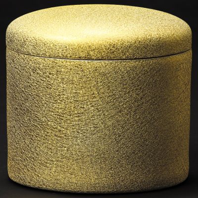 Setomono Honpo Gold Urn, Waist Diameter Approx. 9.5 x Height 10.4 inches (24.2 x 26.3 cm)