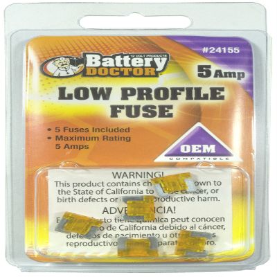 WirthCo 24155 Low Profile ATM Mini Fuse, 5 Pack