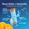 Nuun Immunity Electrolyte Tablets with Vitamin D, C, E, & A, Ginger, Elderberry, Magnesium & 4 Other Essential Electrolytes, Vegan, Blueberry Tangerine, 8 Pack (80 Servings Total) view 2