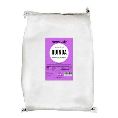 CEREAUSLY Organic Black Quinoa  Premium Royal Quinoa from Bolivia  Kosher and Non-GMO Quinoa Bulk  Vegan and Gluten-Fee Cooking Quinoa  10 LB