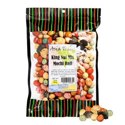 Oriental Rice Cracker Iso Peanut Mochi Balls - 12 Ounce - Asia Trans & Co.