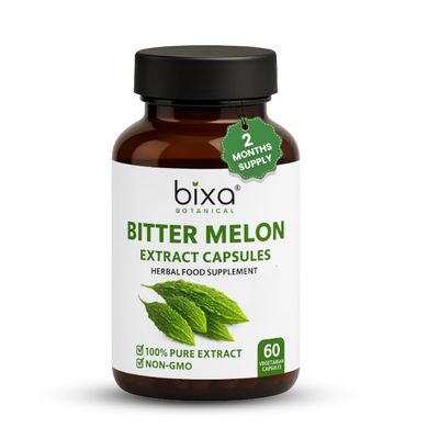 bixa BOTANICAL Bitter Melon Extract | Karela | Momordica Charantia 450 mg Vegitarian Capsules| Gluten Free, Non-GMO, Steam Sterlized, Vegan, 100% Pure. (60 Count (Pack of 1))