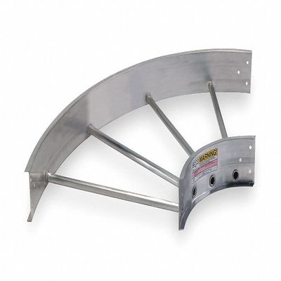 48"L Horizontal Elbow, 90, Aluminum, Model No. 248-249F-24